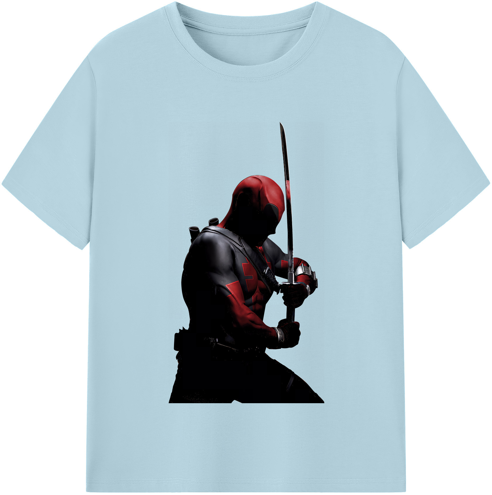 （画像用） Deadpool デッドプール 綿100％半袖Tシャツ（フロントプリント）